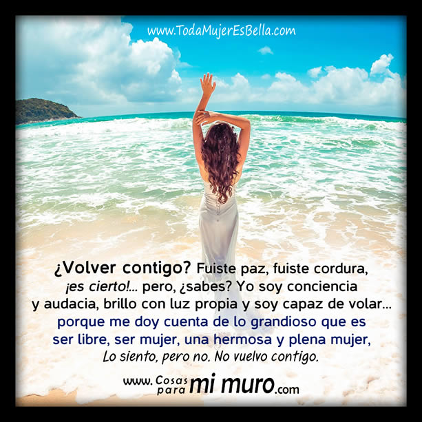 Lo siento pero no. No vuelvo contigo Lo siento pero no. No vuelvo contigo