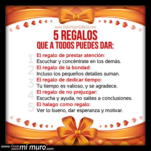 5 regalos que a todos puedes dar 5 regalos que a todos puedes dar