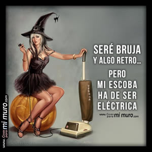 Soy bruja de Halloween... pero de escoba eléctrica Soy bruja de Halloween... pero de escoba eléctrica