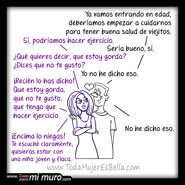 Típicas malinterpretaciones de mujer Típicas malinterpretaciones de mujer