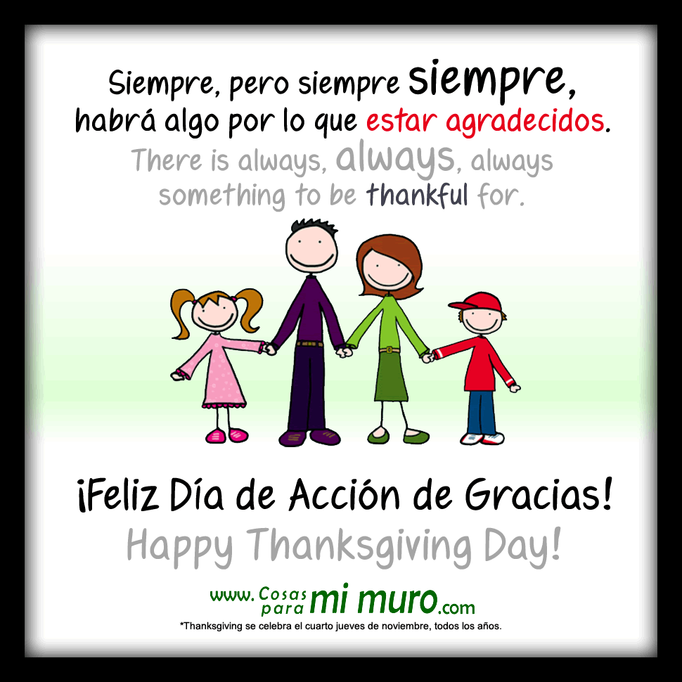 Thanksgiving: Siempre hay algo que agradecer
