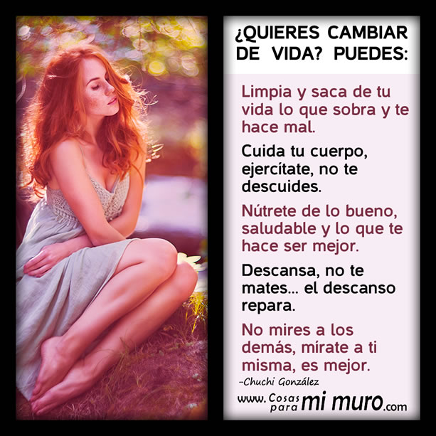 &iquest;Quieres cambiar de vida? Puedes: