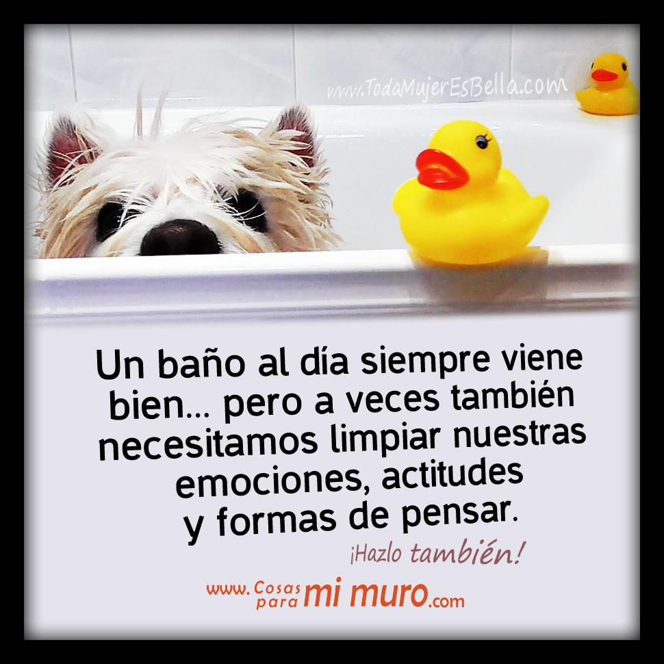 Un ba&ntilde;o para limpiar nuestras emociones