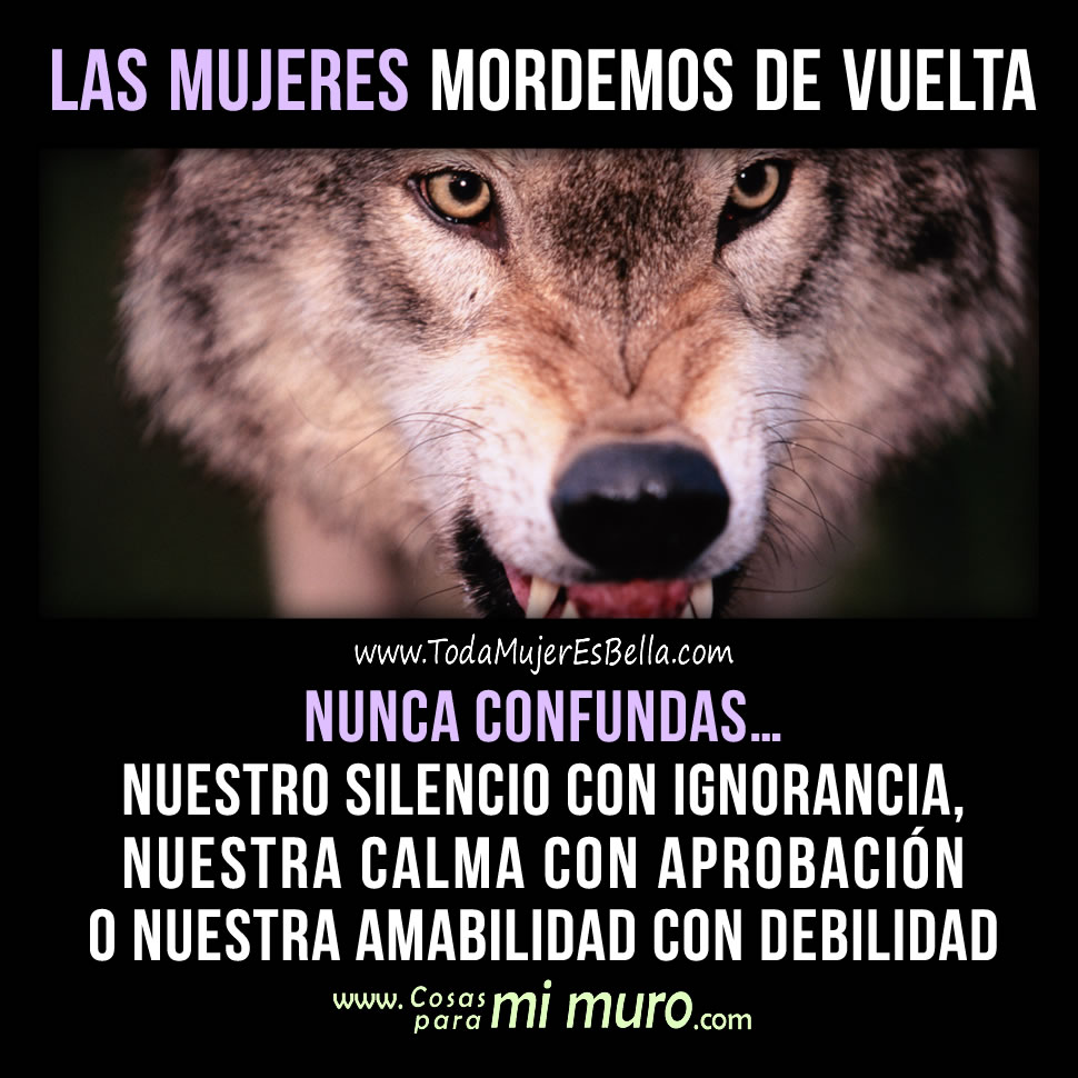 Las mujeres somos lobas