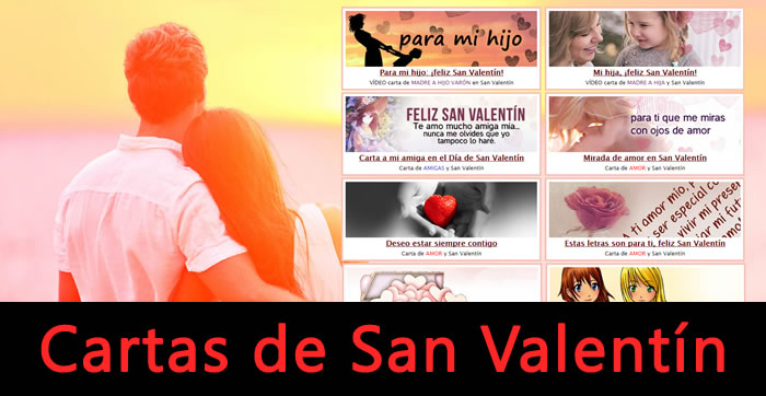 Cartas de SanValentín Cartas de SanValentín