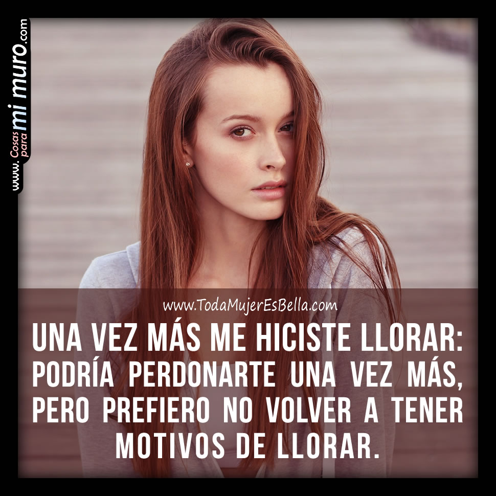 Esta vez no te puedo perdonar
