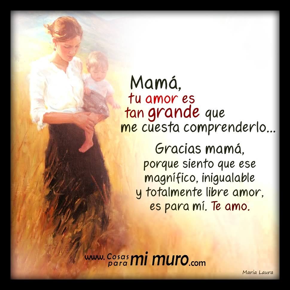 Tu amor es grande, mam&aacute;