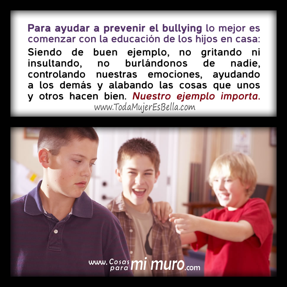 Para prevenir el acoso escolar de los ni&ntilde;os