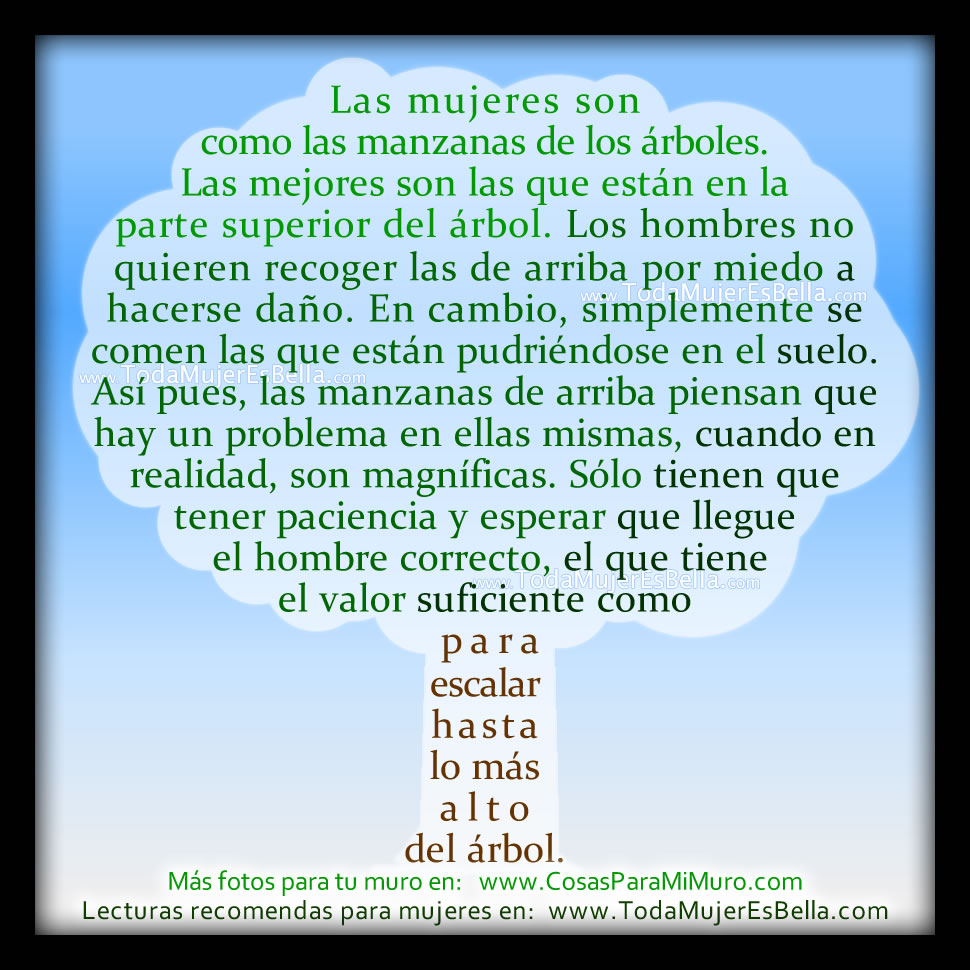 Las mujeres son como las manzanas