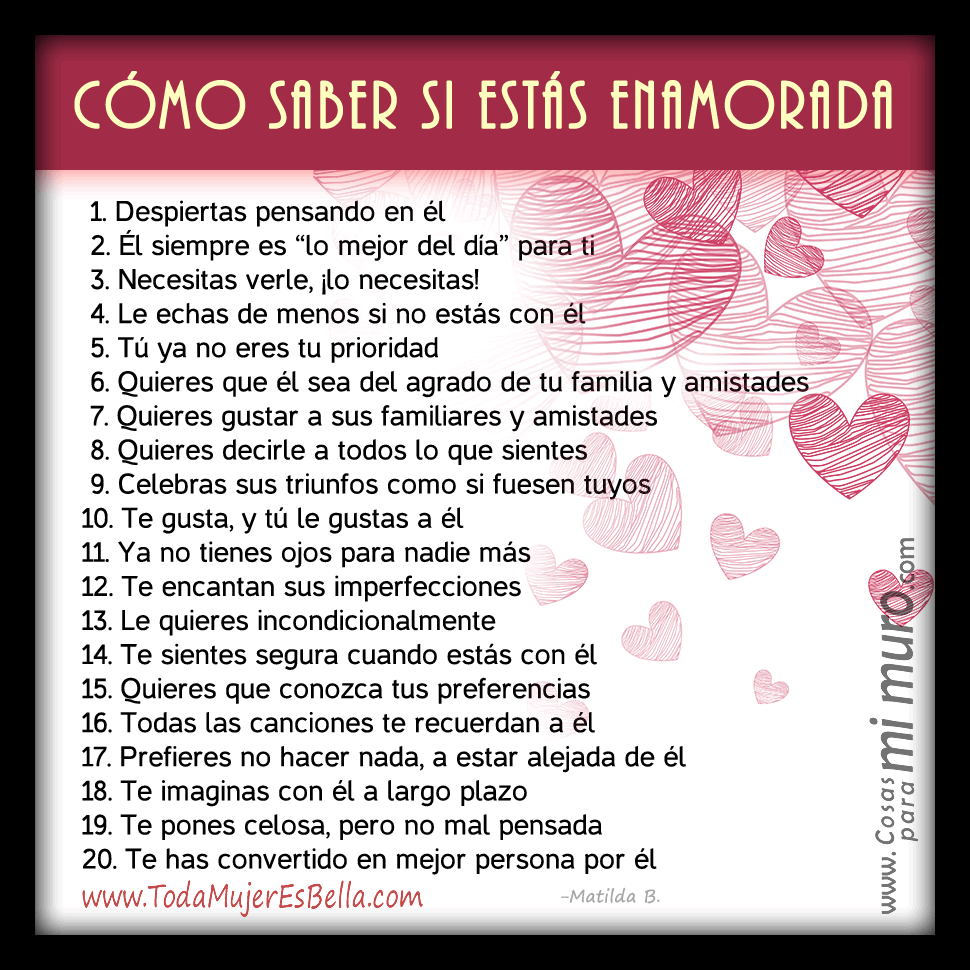 Lista de pistas sobre elenamoramiento