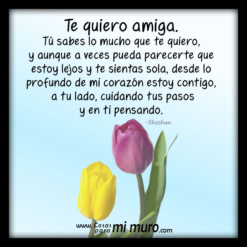 Mi amiga, un poema para ti