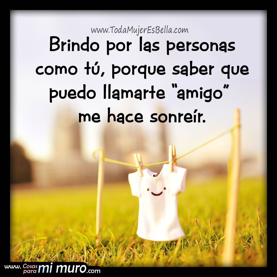 Imagen para brindar por las amistades Imagen para brindar por las amistades