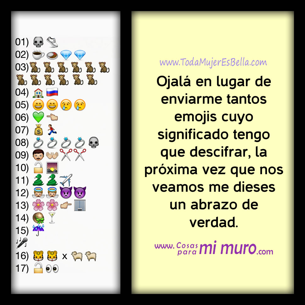 No quiero m&aacute;s emojis que requieran interpretaci&oacute;n