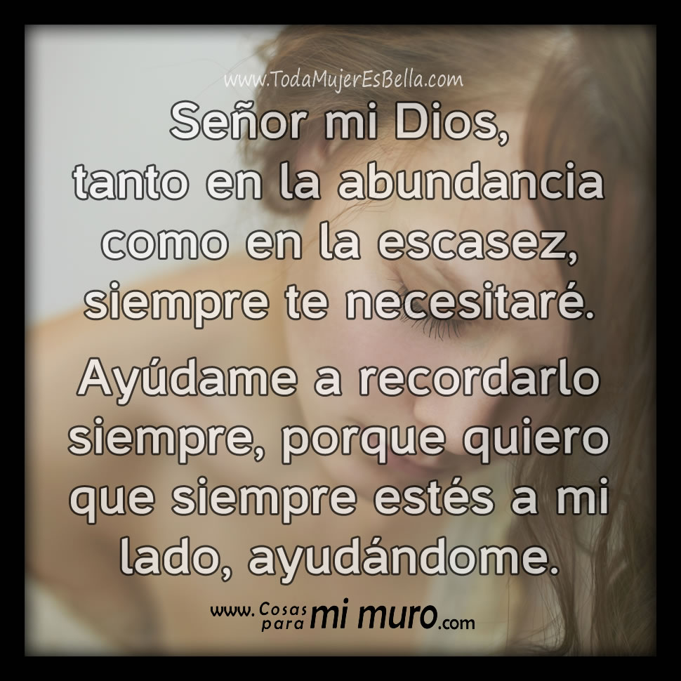 Se&ntilde;or, siempre te necesitar&eacute;
