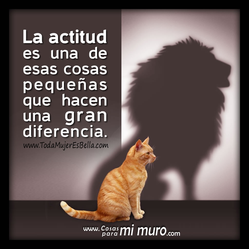 La actitud es una de esas cosas peque&ntilde;as que hacen una gran diferencia.