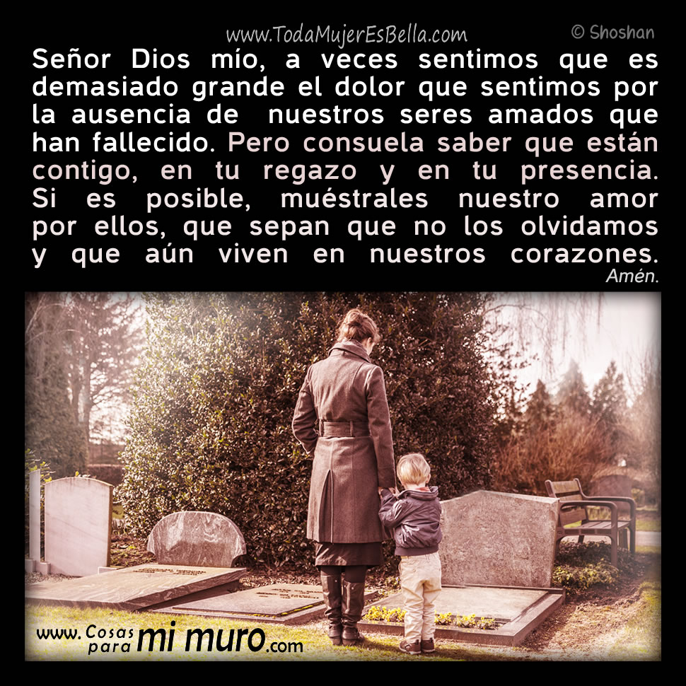 Oraci&oacute;n de luto por los seres queridos