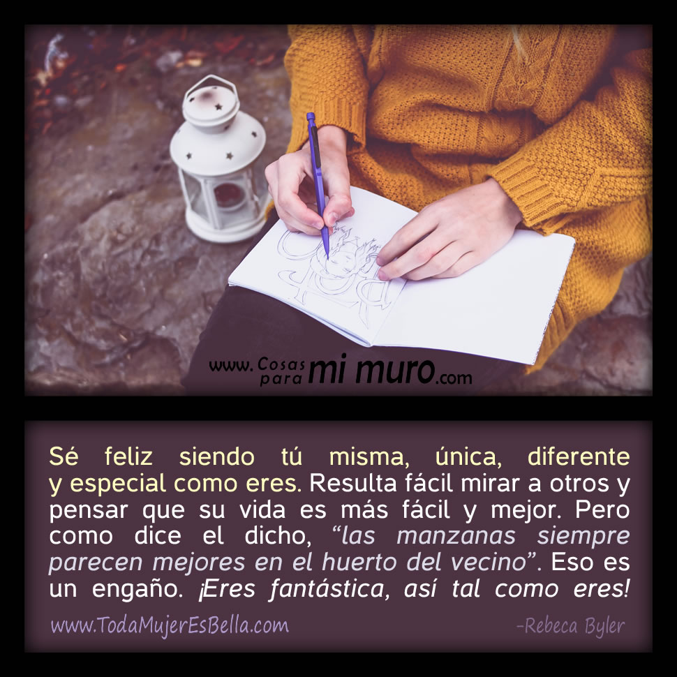 Sin envidiar a los dem&aacute;s