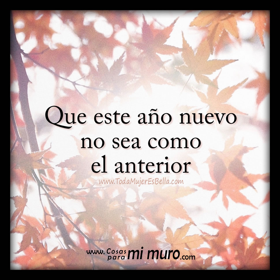 Que este a&ntilde;o nuevo no sea como el anterior