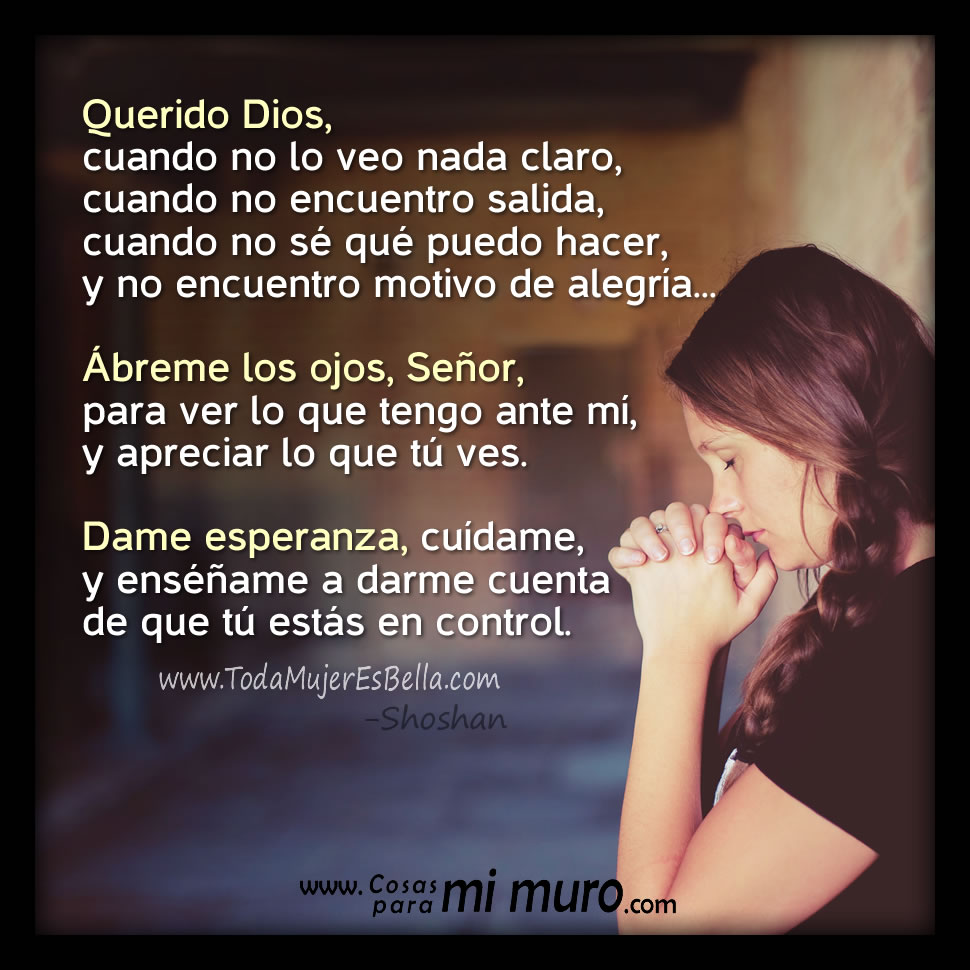 Oraci&oacute;n para ver lo que Dios tiene para m&iacute;