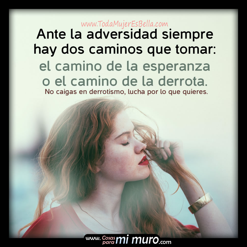 Dos opciones cuando las cosas van mal Dos opciones cuando las cosas van mal