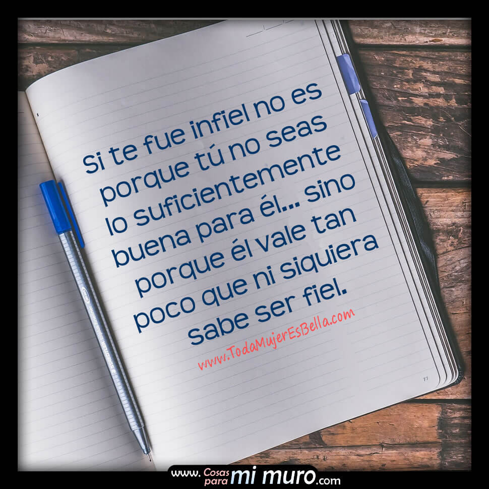 ¿Que por qué te ha sido infiel? ¿Que por qué te ha sido infiel?