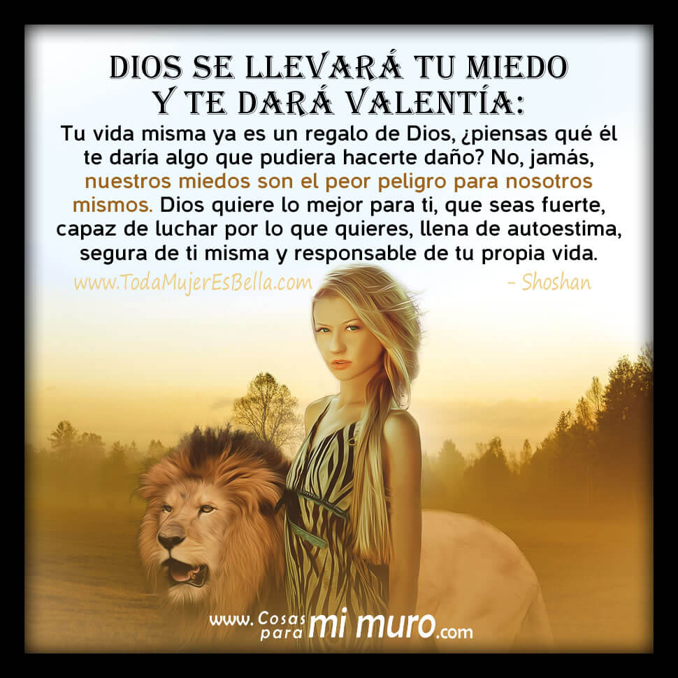 Dios se llevar&aacute; tu miedo