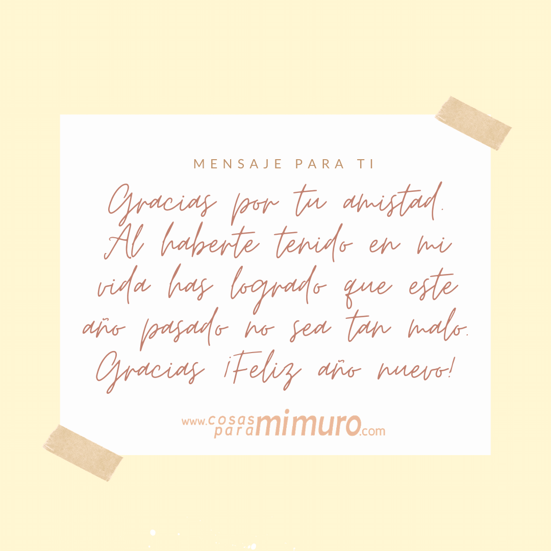 Gracias a ti este a&ntilde;o pasado no fue tan malo