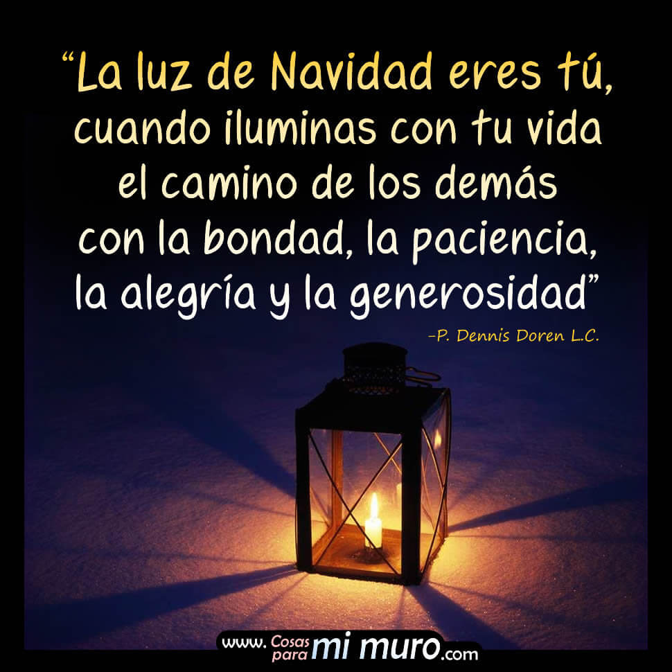 La luz de Navidad eres t&uacute;