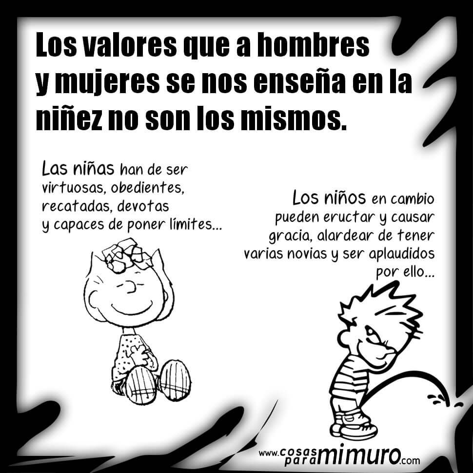 Valores diferentes, para ni&ntilde;os y ni&ntilde;as