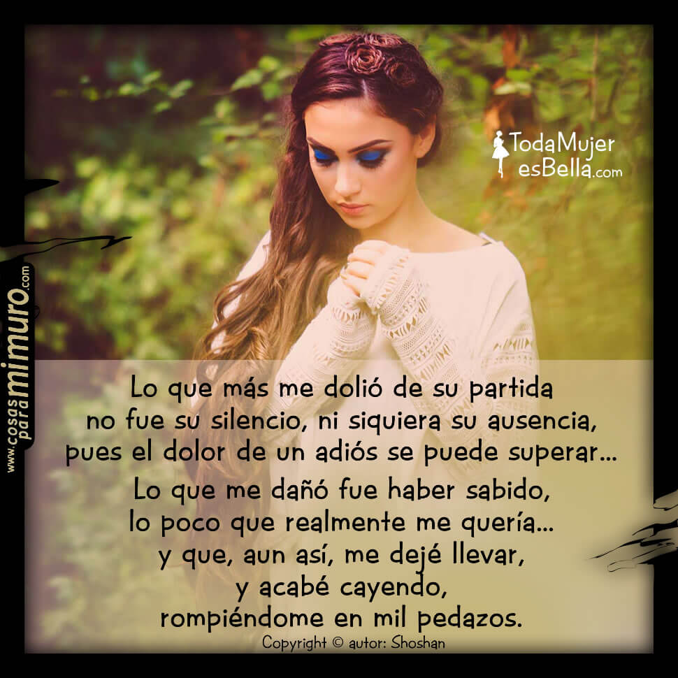 Lo que m&aacute;s me doli&oacute; de su partida no fue su silencio