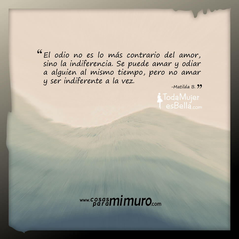 Lo contrario del amor