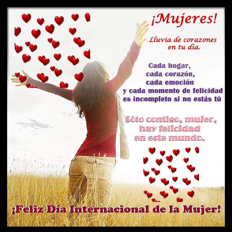 &iexcl;Feliz d&iacute;a Internacional de la mujer!
