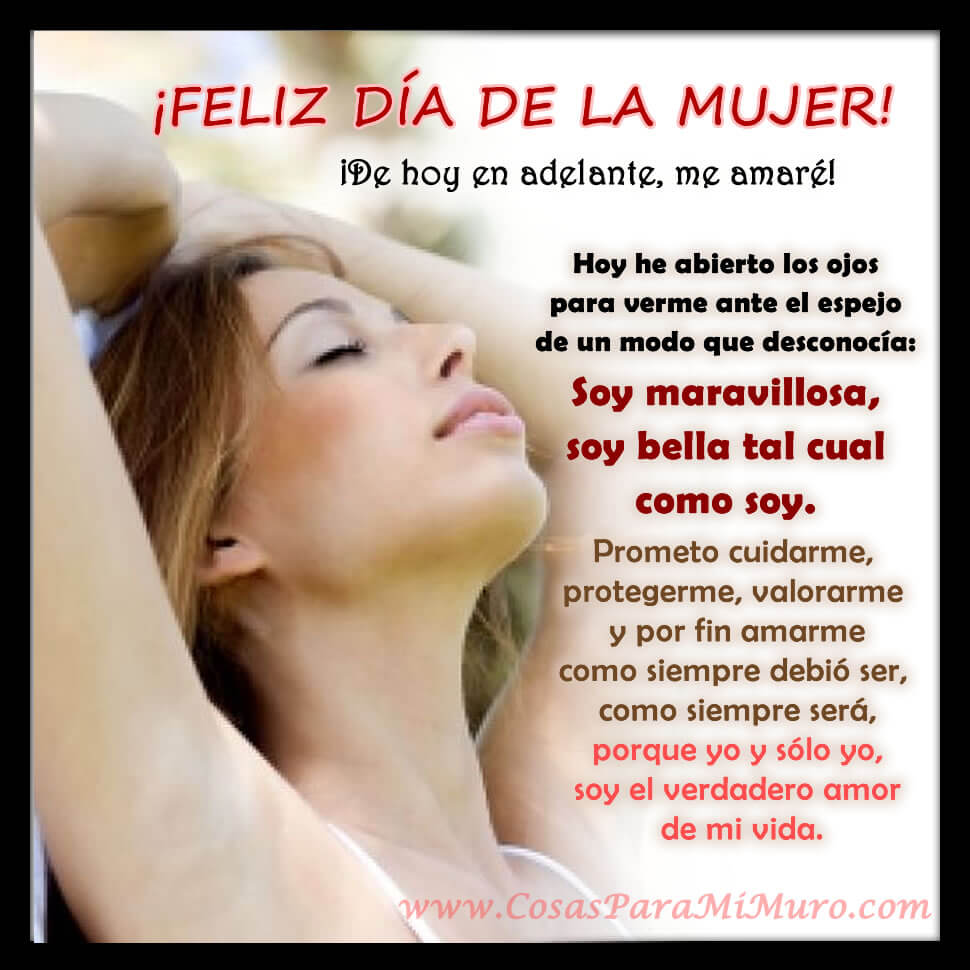 &iexcl;FELIZ D&Iacute;A DE LA MUJER!
