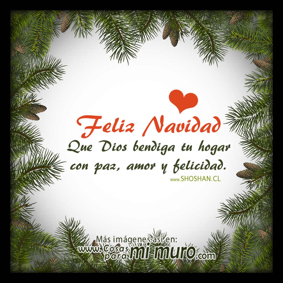 Feliz Navidad, Dios bendiga tu hogar