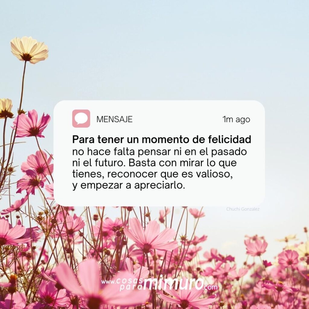 Un momento de felicidad